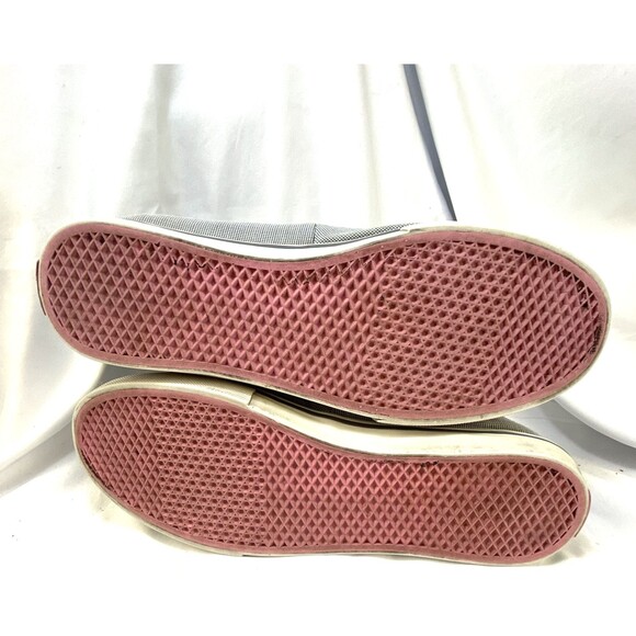 Vans Shoes Woman's Size 8.5 Boat Loafers Comfort Slip On Canvas Nautical Buttons - Picture 3 of 11